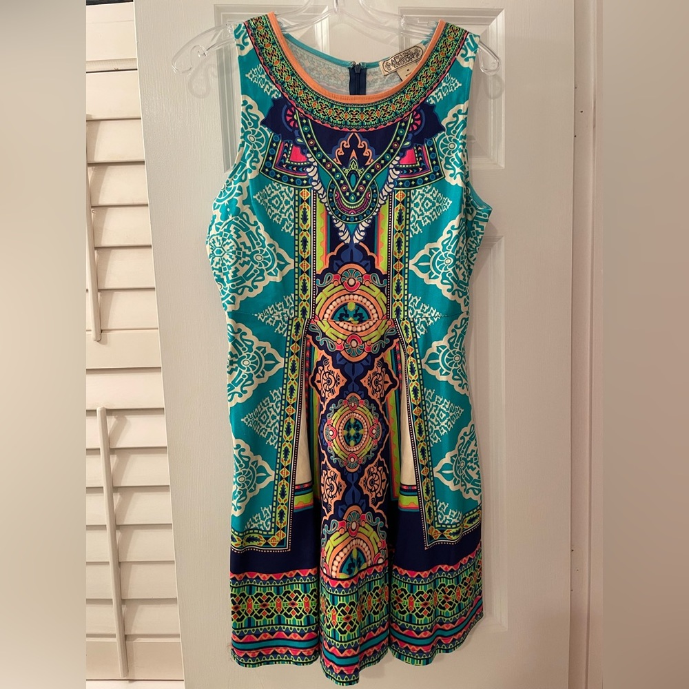Colorful Party Dress - Size M, worn once!